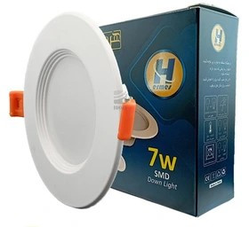 پنل توکار سقفی 7 وات برش 8 هرمس بسته 100 عددی