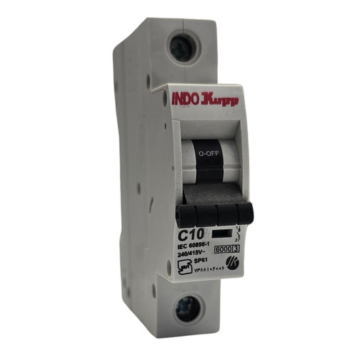 فیوز مینیاتوری تک فاز 10 آمپر ایندوکپ مدل 10C