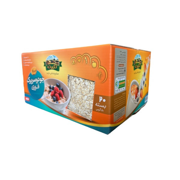 جو دو سر پرک صبحانه فوری تژین - 50 گرم بسته 20 عددی